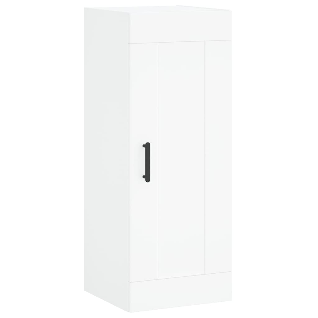 vidaXL Dulap de perete, alb, 34,5x34x90 cm, lemn prelucrat