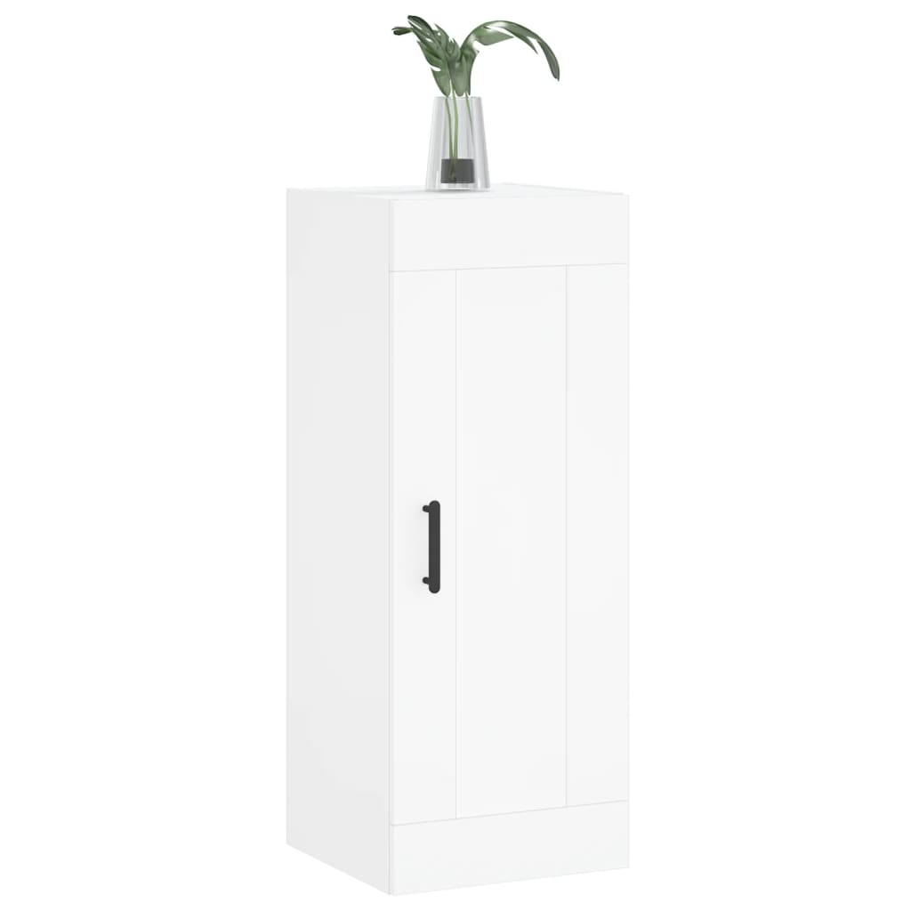 vidaXL Dulap de perete, alb, 34,5x34x90 cm, lemn prelucrat