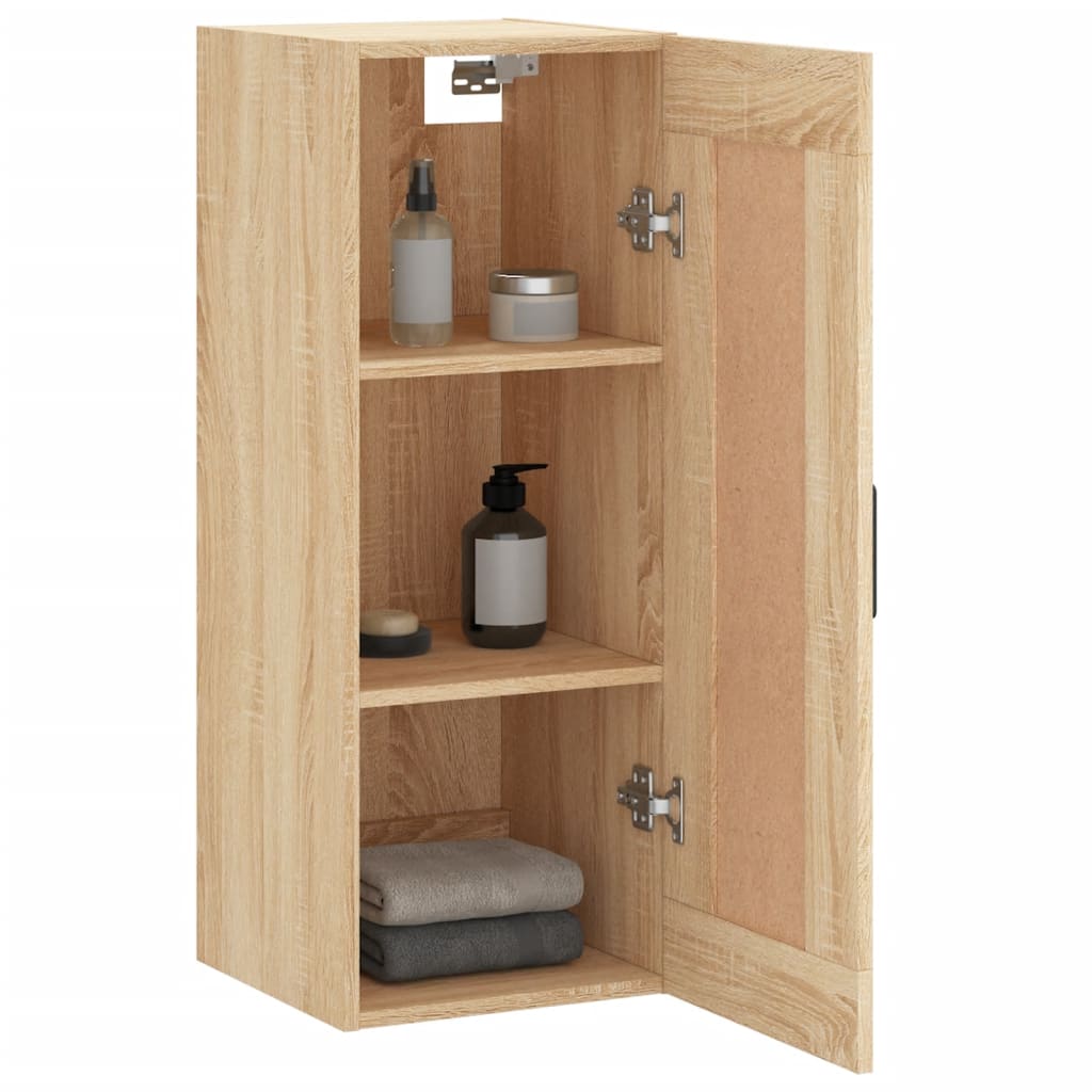 vidaXL Dulap de perete, stejar sonoma, 34,5x34x90 cm, lemn prelucrat vidaXL Dulap de perete, stejar sonoma, 34,5x34x90 cm, lemn prelucrat