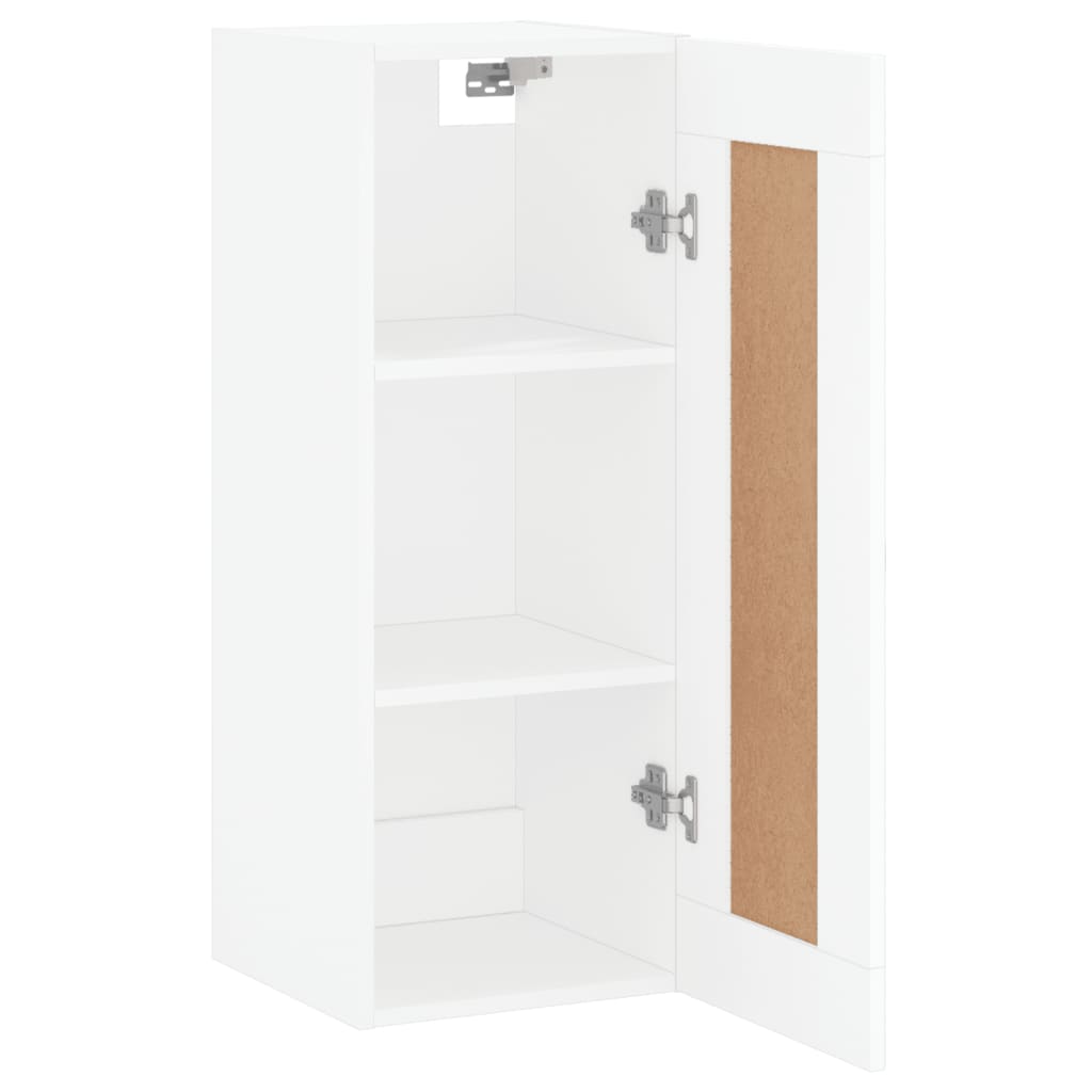 vidaXL Dulap de perete, alb, 34,5x34x90 cm, lemn prelucrat vidaXL Dulap de perete, alb, 34,5x34x90 cm, lemn prelucrat