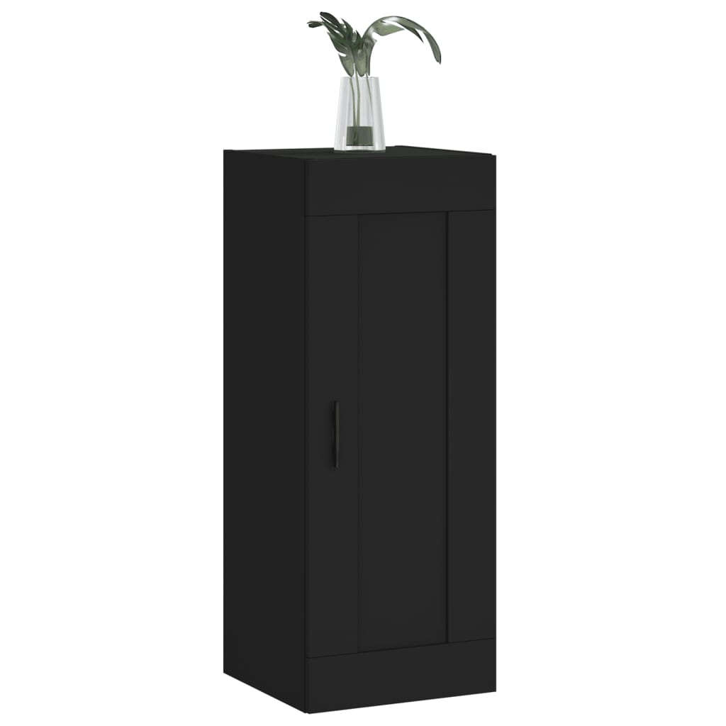 vidaXL Dulap de perete, negru, 34,5x34x90 cm, lemn prelucrat vidaXL Dulap de perete, negru, 34,5x34x90 cm, lemn prelucrat