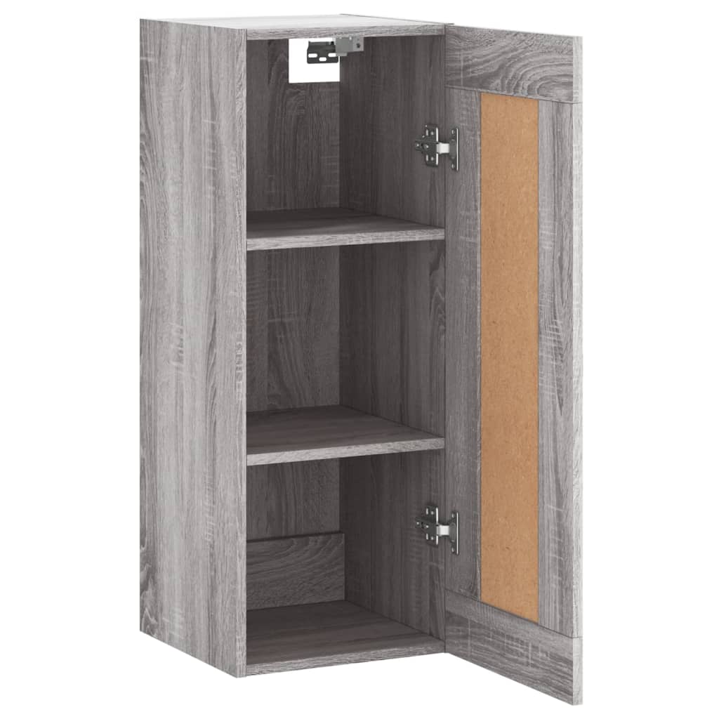 vidaXL Dulap de perete, gri sonoma, 34,5x34x90 cm, lemn prelucrat vidaXL Dulap de perete, gri sonoma, 34,5x34x90 cm, lemn prelucrat