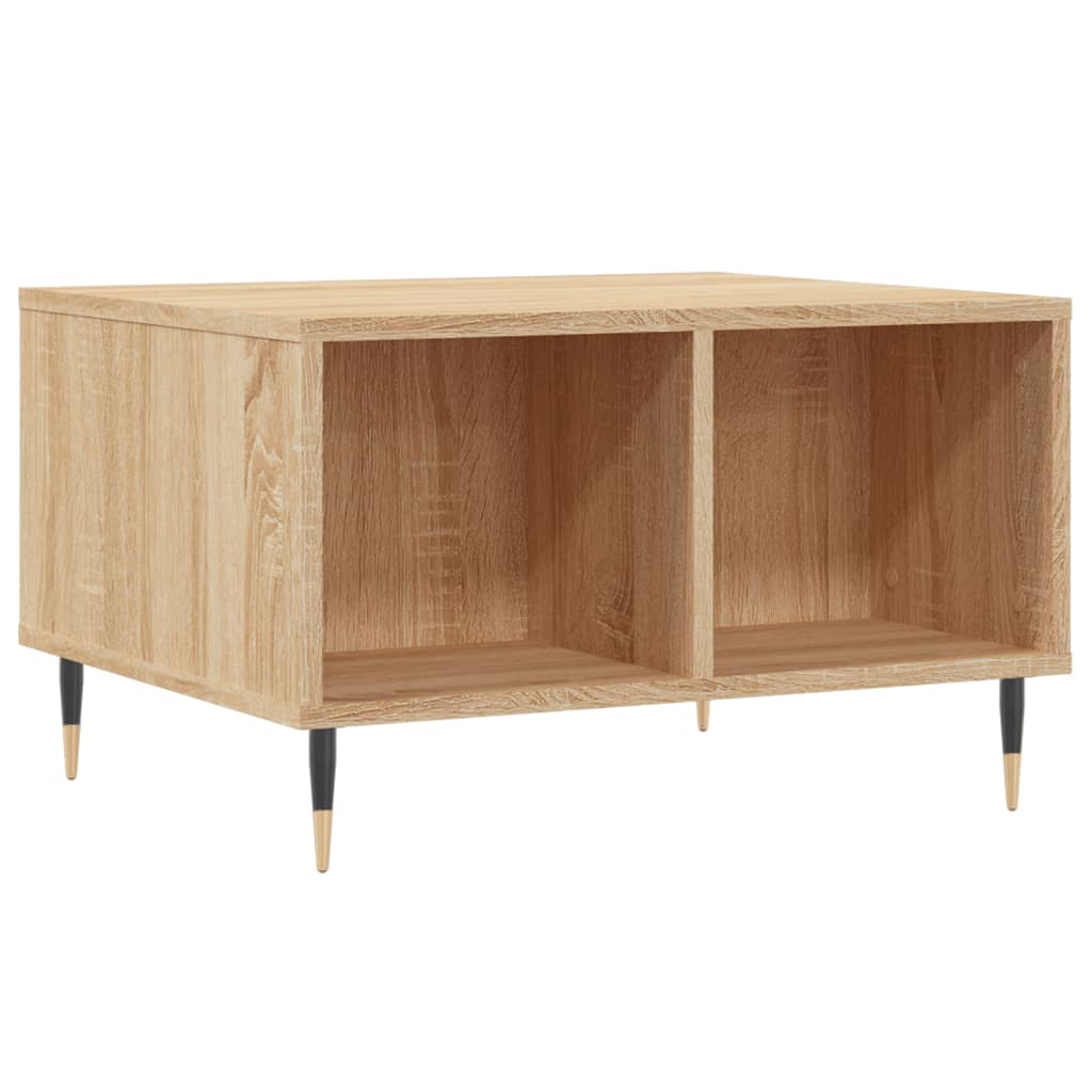 vidaXL Măsuță de cafea, stejar sonoma, 60x50x36,5 cm, lemn prelucrat vidaXL Măsuță de cafea, stejar sonoma, 60x50x36,5 cm, lemn prelucrat