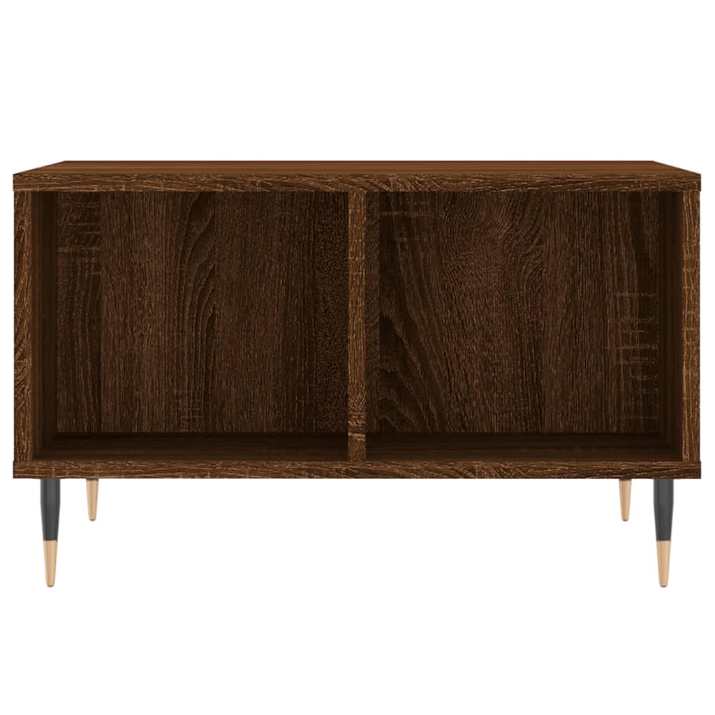 vidaXL Măsuță de cafea, stejar maro, 60x50x36,5 cm, lemn compozit vidaXL Măsuță de cafea, stejar maro, 60x50x36,5 cm, lemn compozit