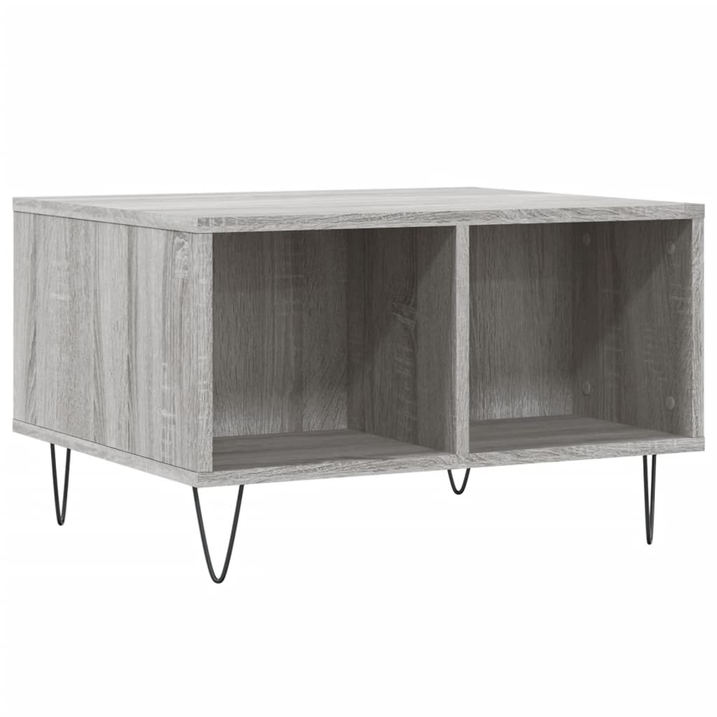 vidaXL Măsuță de cafea, gri sonoma, 60x50x36,5 cm, lemn compozit vidaXL Măsuță de cafea, gri sonoma, 60x50x36,5 cm, lemn compozit