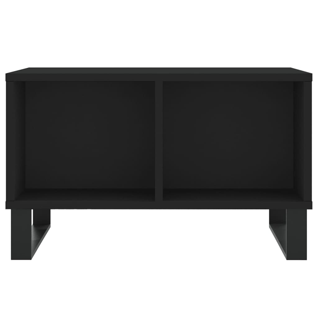 vidaXL Măsuță de cafea, negru, 60x50x36,5 cm, lemn compozit vidaXL Măsuță de cafea, negru, 60x50x36,5 cm, lemn compozit