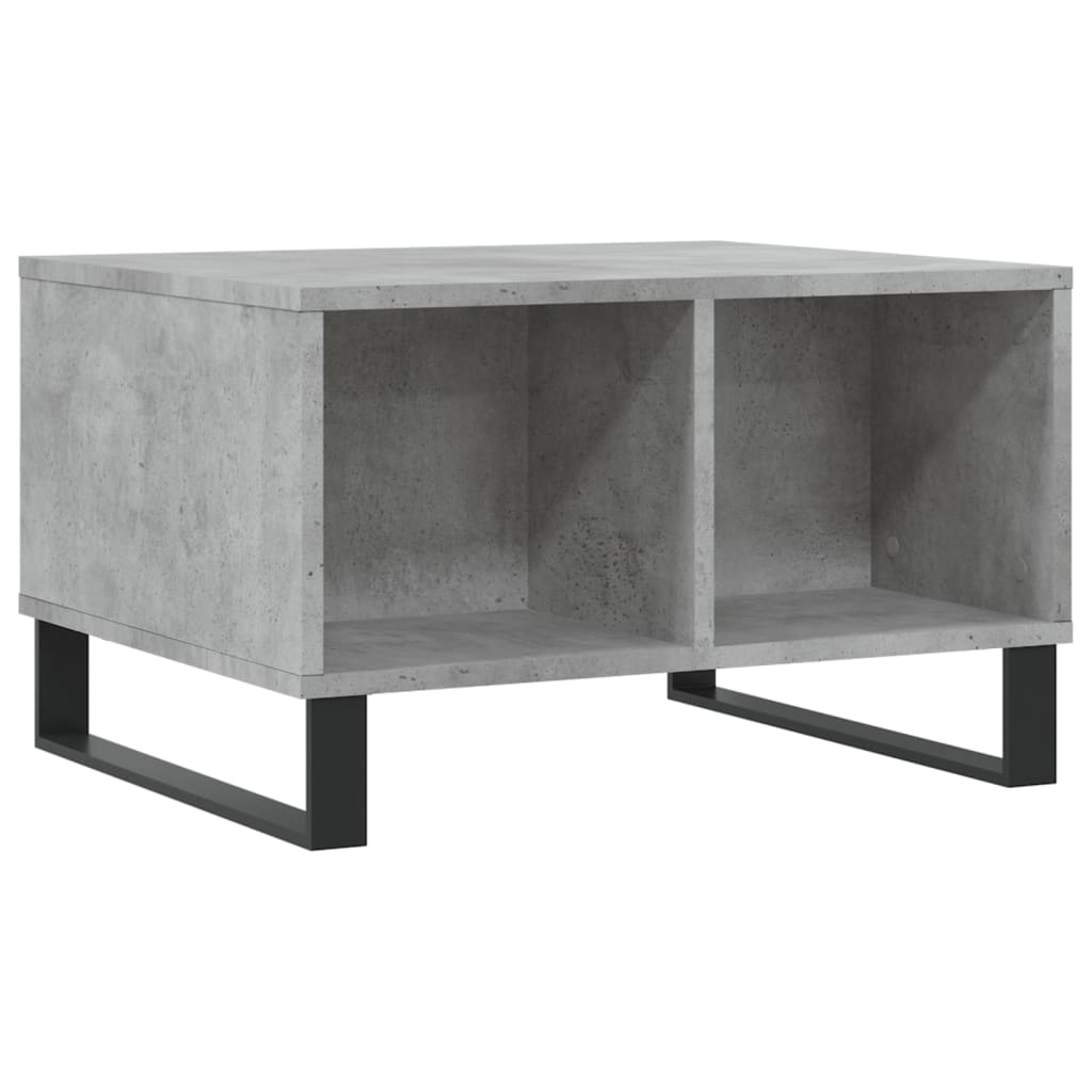 vidaXL Măsuță de cafea, gri beton, 60x50x36,5 cm, lemn compozit vidaXL Măsuță de cafea, gri beton, 60x50x36,5 cm, lemn compozit
