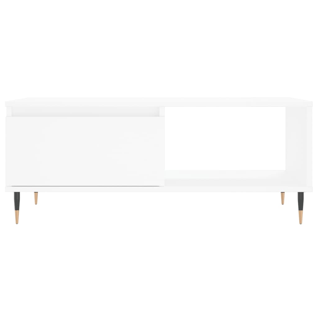 vidaXL Măsuță de cafea, alb, 90x50x36,5 cm, lemn prelucrat vidaXL Măsuță de cafea, alb, 90x50x36,5 cm, lemn prelucrat