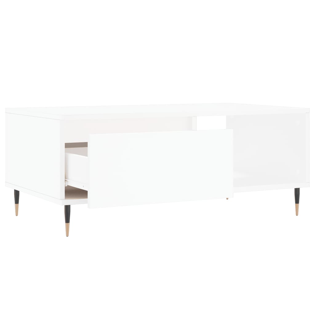 vidaXL Măsuță de cafea, alb, 90x50x36,5 cm, lemn prelucrat vidaXL Măsuță de cafea, alb, 90x50x36,5 cm, lemn prelucrat