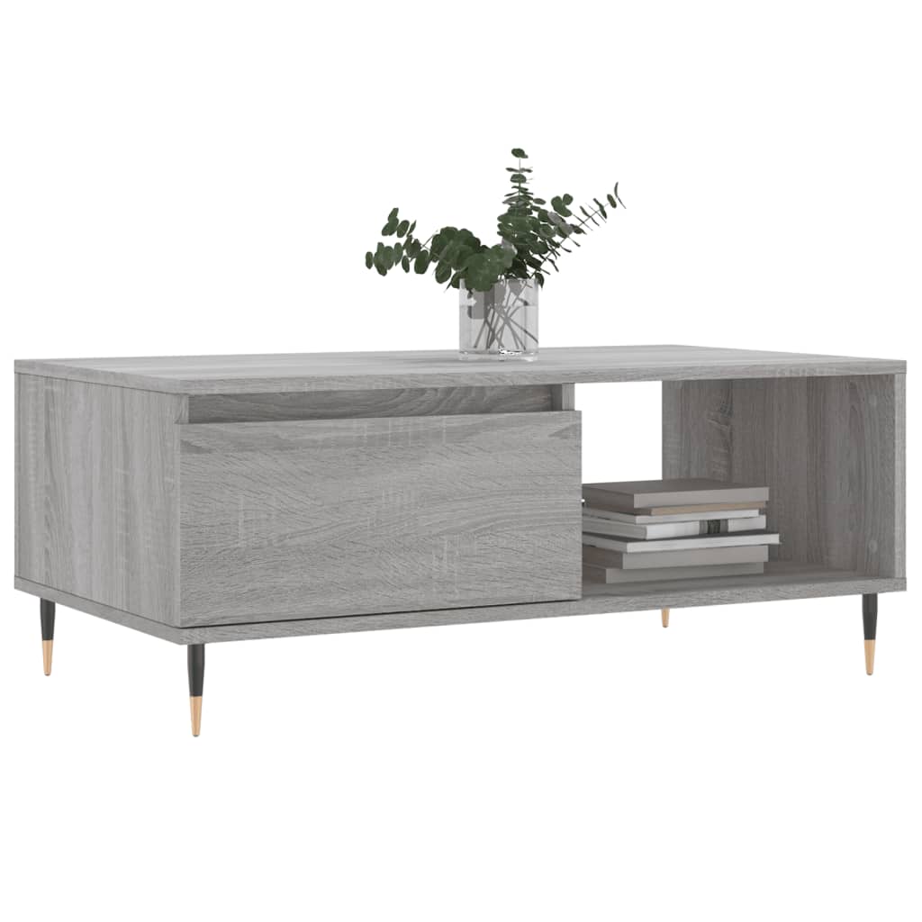 vidaXL Măsuță de cafea, gri sonoma, 90x50x36,5 cm, lemn prelucrat vidaXL Măsuță de cafea, gri sonoma, 90x50x36,5 cm, lemn prelucrat