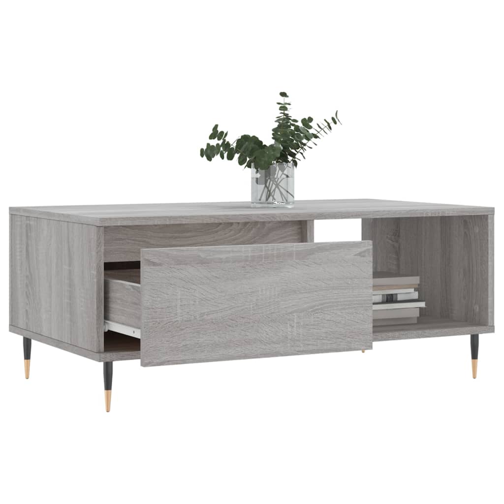 vidaXL Măsuță de cafea, gri sonoma, 90x50x36,5 cm, lemn prelucrat vidaXL Măsuță de cafea, gri sonoma, 90x50x36,5 cm, lemn prelucrat