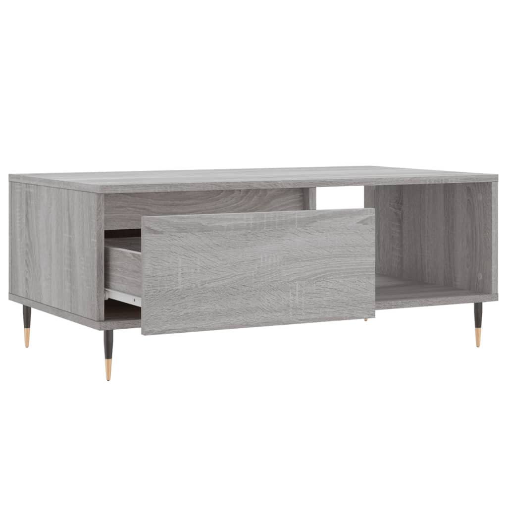 vidaXL Măsuță de cafea, gri sonoma, 90x50x36,5 cm, lemn prelucrat vidaXL Măsuță de cafea, gri sonoma, 90x50x36,5 cm, lemn prelucrat