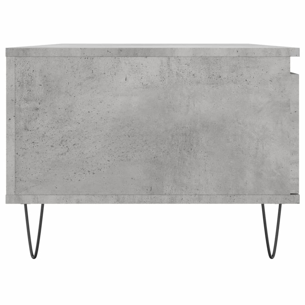 vidaXL Măsuță de cafea, gri beton, 90x50x36,5 cm, lemn compozit