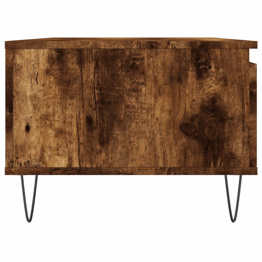 vidaXL Măsuță de cafea, stejar fumuriu, 90x50x36,5 cm, lemn prelucrat vidaXL Măsuță de cafea, stejar fumuriu, 90x50x36,5 cm, lemn prelucrat