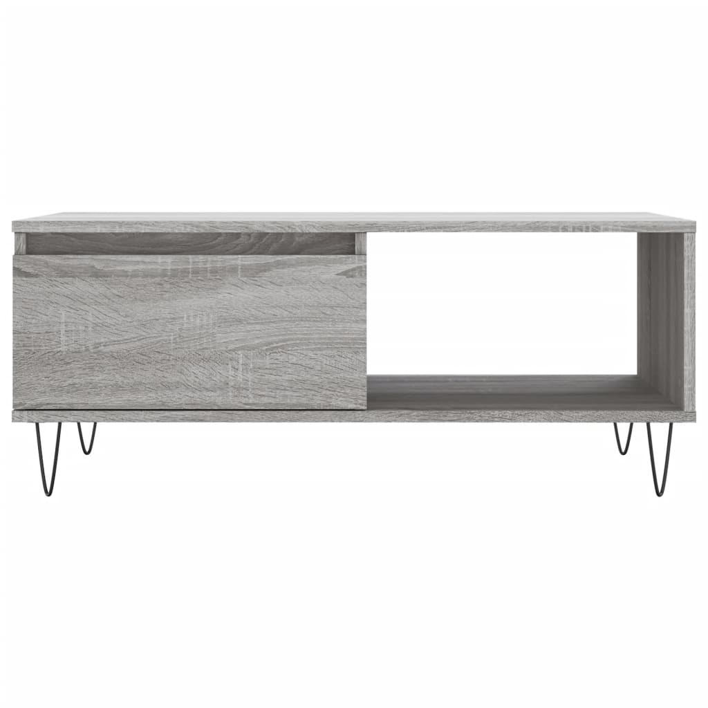 vidaXL Măsuță de cafea, gri sonoma, 90x50x36,5 cm, lemn prelucrat vidaXL Măsuță de cafea, gri sonoma, 90x50x36,5 cm, lemn prelucrat