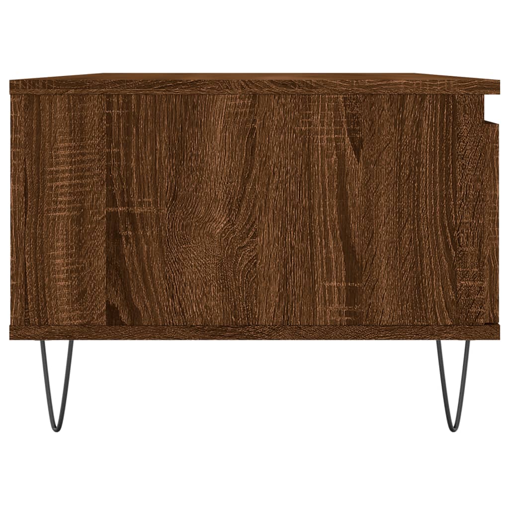 vidaXL Măsuță de cafea, stejar maro, 90x50x36,5 cm, lemn prelucrat vidaXL Măsuță de cafea, stejar maro, 90x50x36,5 cm, lemn prelucrat