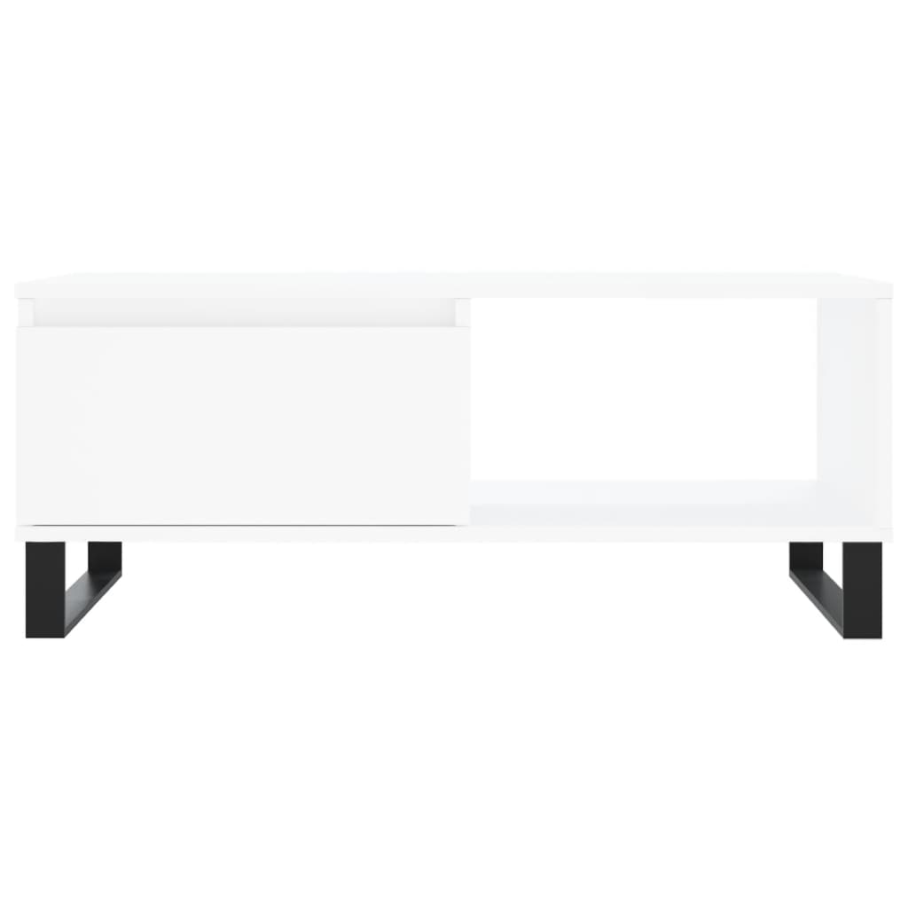 vidaXL Măsuță de cafea, alb, 90x50x36,5 cm, lemn prelucrat vidaXL Măsuță de cafea, alb, 90x50x36,5 cm, lemn prelucrat