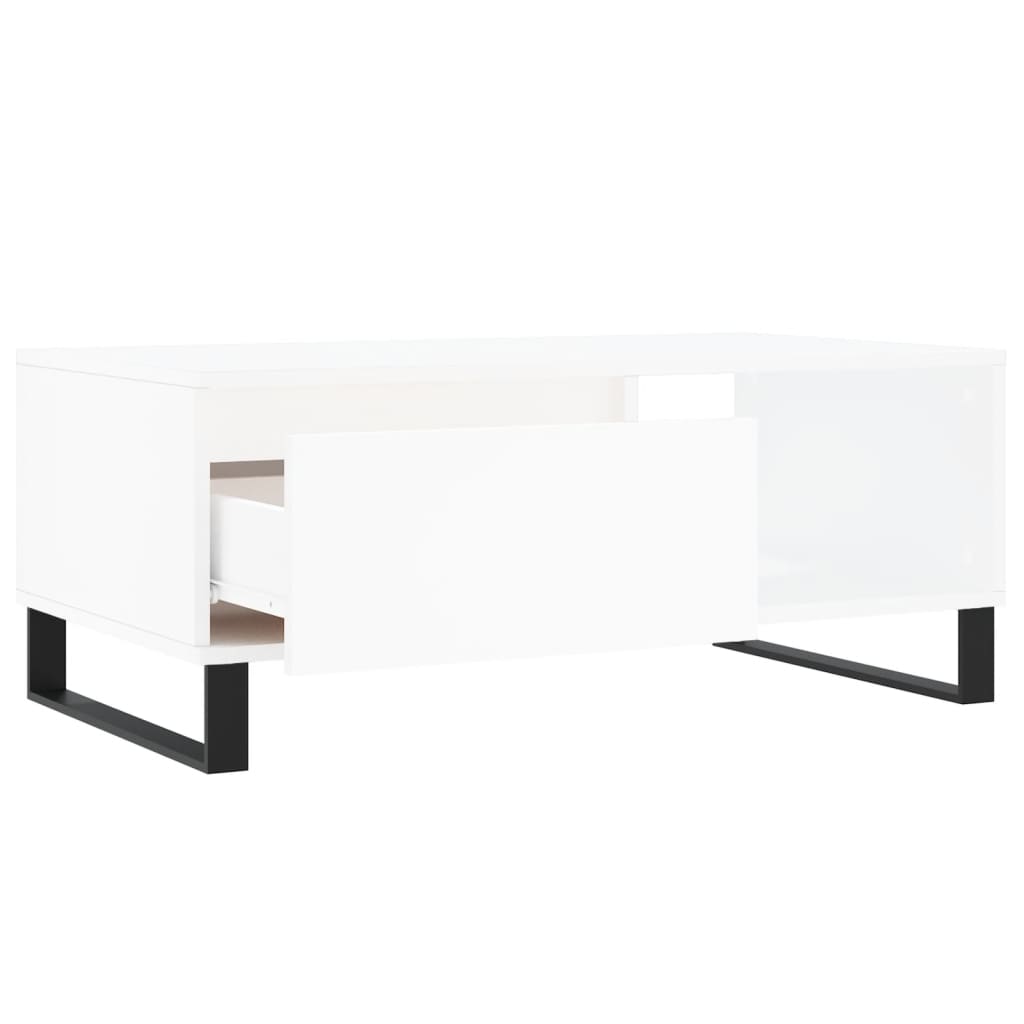 vidaXL Măsuță de cafea, alb, 90x50x36,5 cm, lemn prelucrat vidaXL Măsuță de cafea, alb, 90x50x36,5 cm, lemn prelucrat