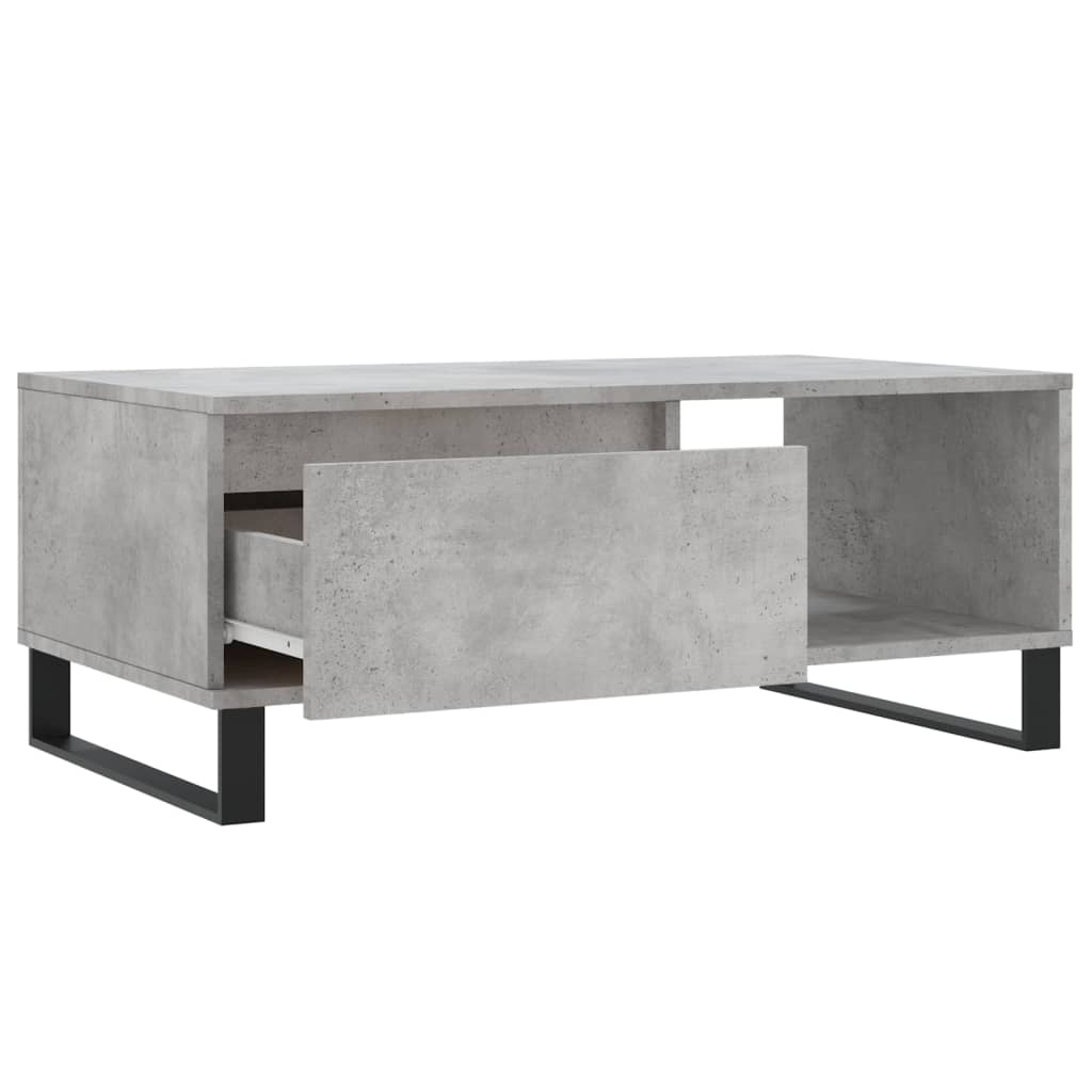 vidaXL Măsuță de cafea, gri beton, 90x50x36,5 cm, lemn compozit vidaXL Măsuță de cafea, gri beton, 90x50x36,5 cm, lemn compozit
