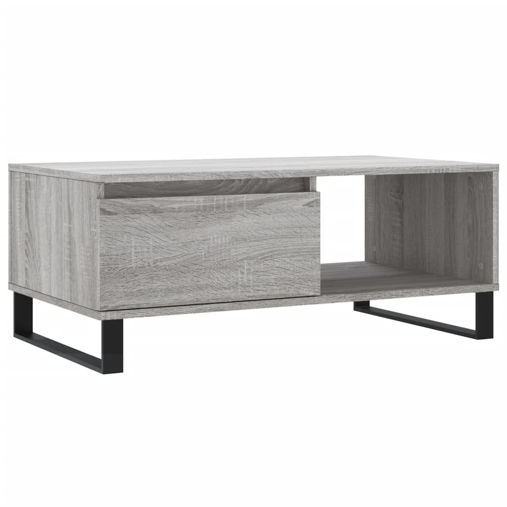 vidaXL Măsuță de cafea, gri sonoma, 90x50x36,5 cm, lemn prelucrat vidaXL Măsuță de cafea, gri sonoma, 90x50x36,5 cm, lemn prelucrat