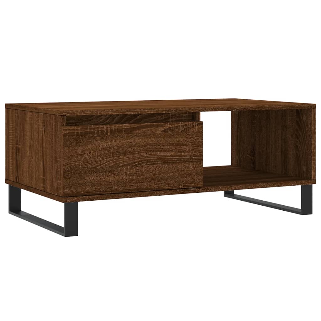 vidaXL Măsuță de cafea, stejar maro, 90x50x36,5 cm, lemn prelucrat vidaXL Măsuță de cafea, stejar maro, 90x50x36,5 cm, lemn prelucrat