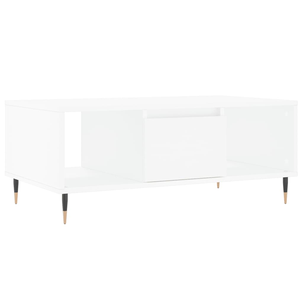 vidaXL Măsuță de cafea, alb, 90x50x36,5 cm, lemn prelucrat vidaXL Măsuță de cafea, alb, 90x50x36,5 cm, lemn prelucrat