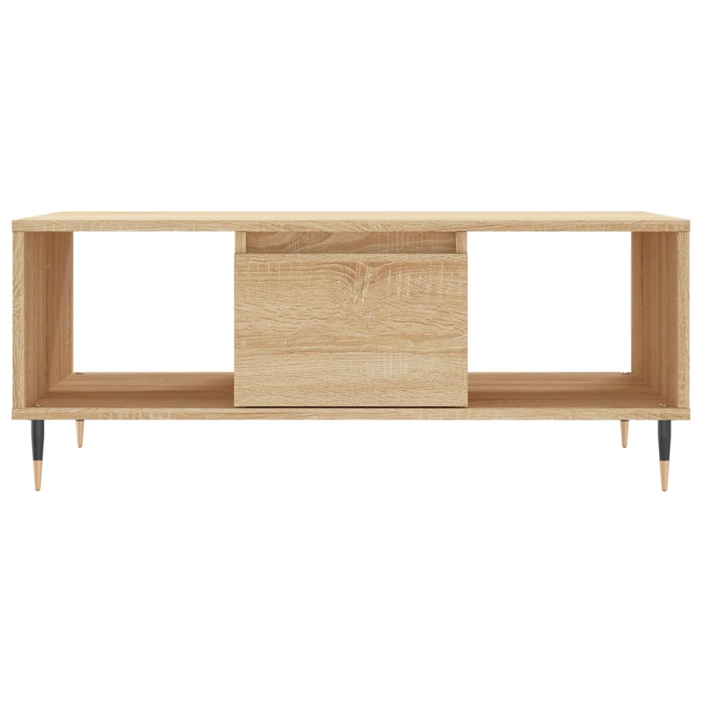 vidaXL Măsuță de cafea, stejar sonoma, 90x50x36,5 cm, lemn compozit