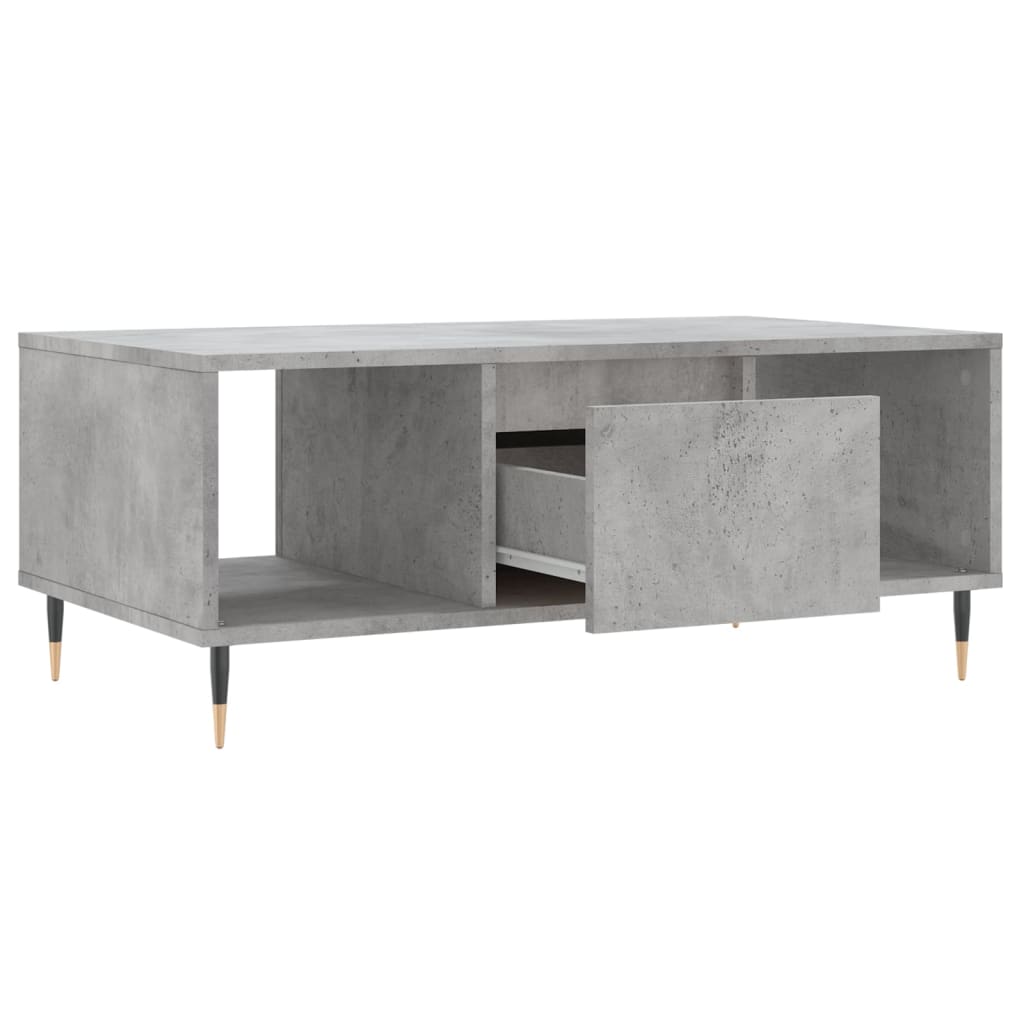 vidaXL Măsuță de cafea, gri beton, 90x50x36,5 cm, lemn compozit vidaXL Măsuță de cafea, gri beton, 90x50x36,5 cm, lemn compozit