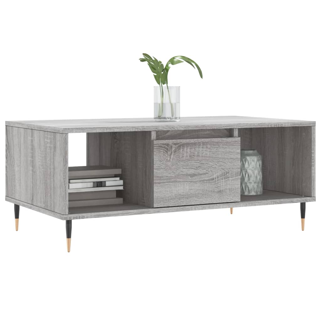 vidaXL Măsuță de cafea, gri sonoma, 90x50x36,5 cm, lemn prelucrat vidaXL Măsuță de cafea, gri sonoma, 90x50x36,5 cm, lemn prelucrat