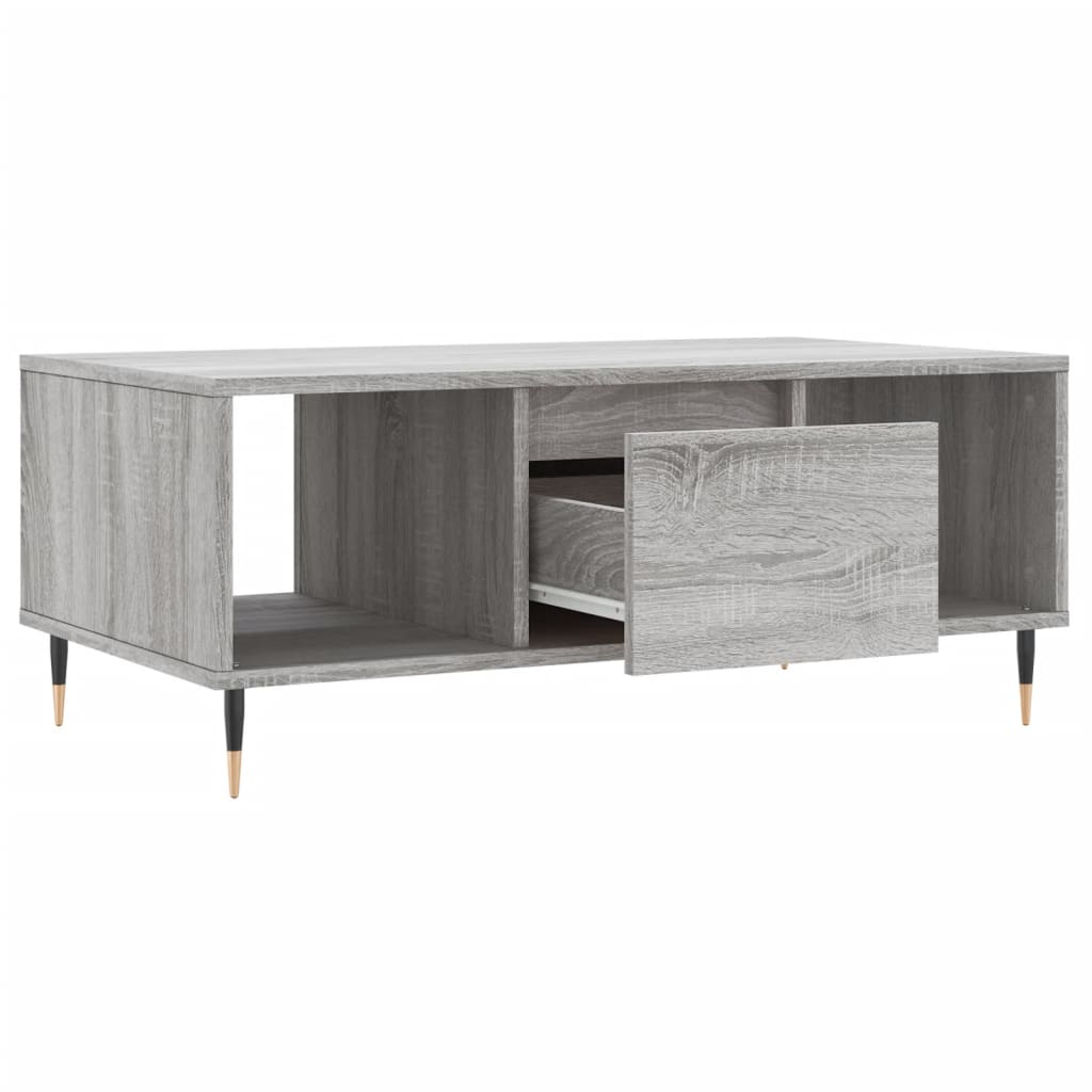 vidaXL Măsuță de cafea, gri sonoma, 90x50x36,5 cm, lemn prelucrat vidaXL Măsuță de cafea, gri sonoma, 90x50x36,5 cm, lemn prelucrat