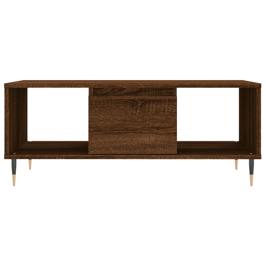 vidaXL Măsuță de cafea, stejar maro, 90x50x36,5 cm, lemn prelucrat vidaXL Măsuță de cafea, stejar maro, 90x50x36,5 cm, lemn prelucrat