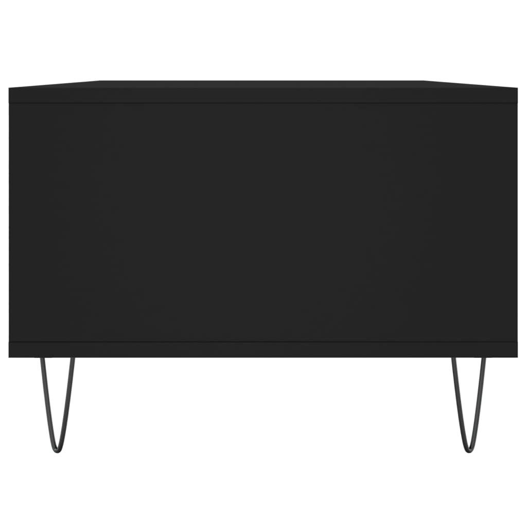 vidaXL Măsuță de cafea, negru, 90x50x36,5 cm, lemn compozit