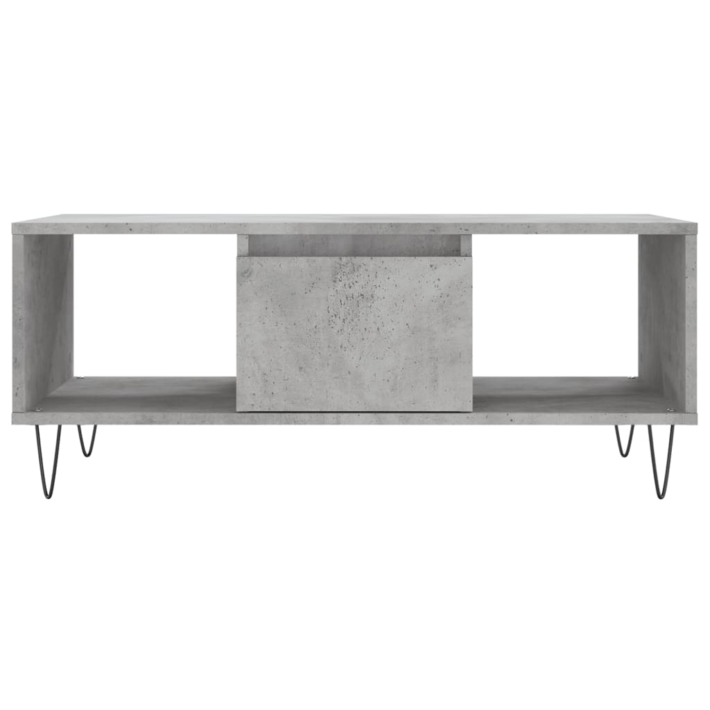 vidaXL Măsuță de cafea, gri beton, 90x50x36,5 cm, lemn compozit vidaXL Măsuță de cafea, gri beton, 90x50x36,5 cm, lemn compozit