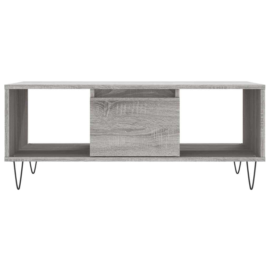 vidaXL Măsuță de cafea, gri sonoma, 90x50x36,5 cm, lemn prelucrat vidaXL Măsuță de cafea, gri sonoma, 90x50x36,5 cm, lemn prelucrat