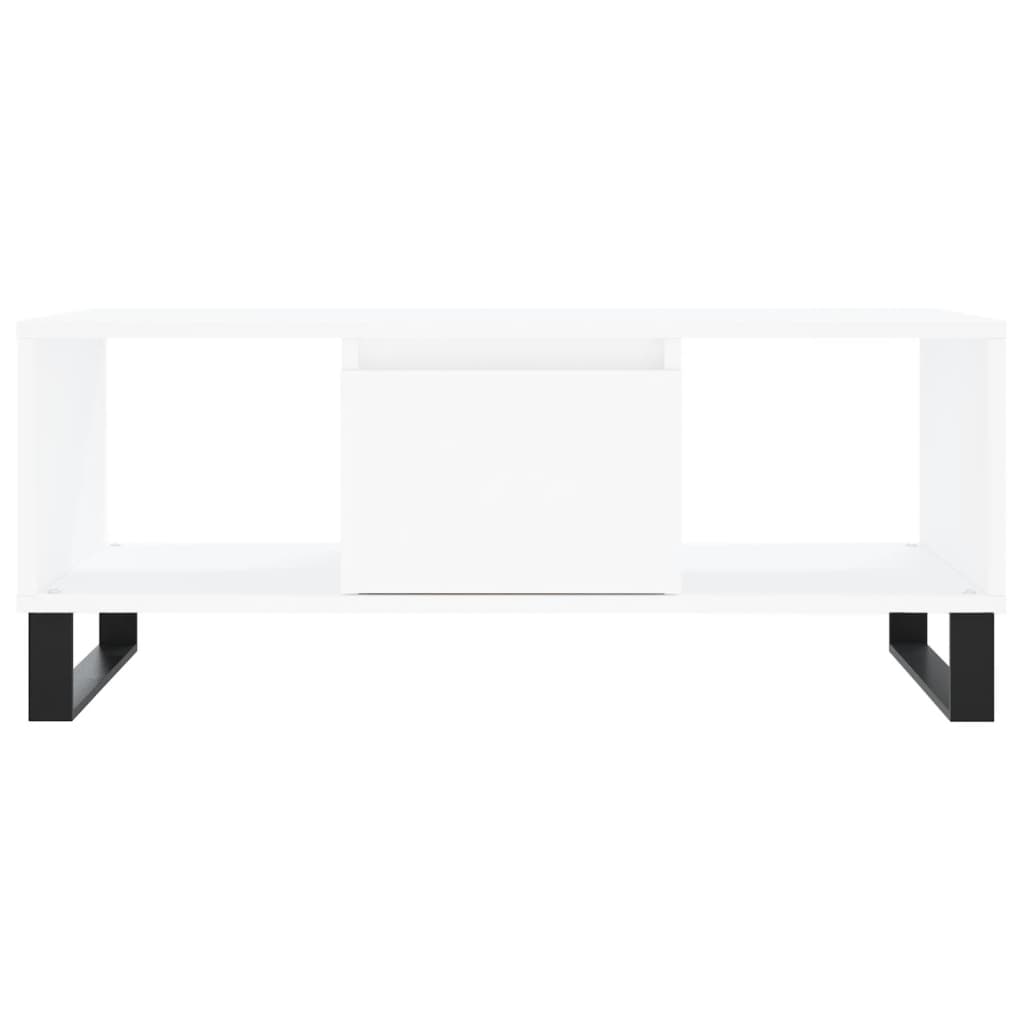 vidaXL Măsuță de cafea, alb, 90x50x36,5 cm, lemn prelucrat vidaXL Măsuță de cafea, alb, 90x50x36,5 cm, lemn prelucrat
