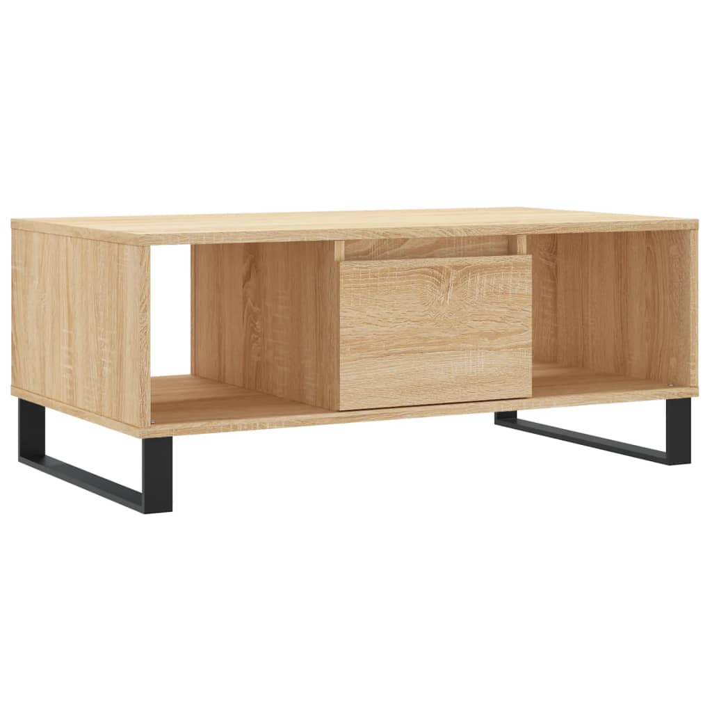 vidaXL Măsuță de cafea, stejar sonoma, 90x50x36,5 cm, lemn compozit