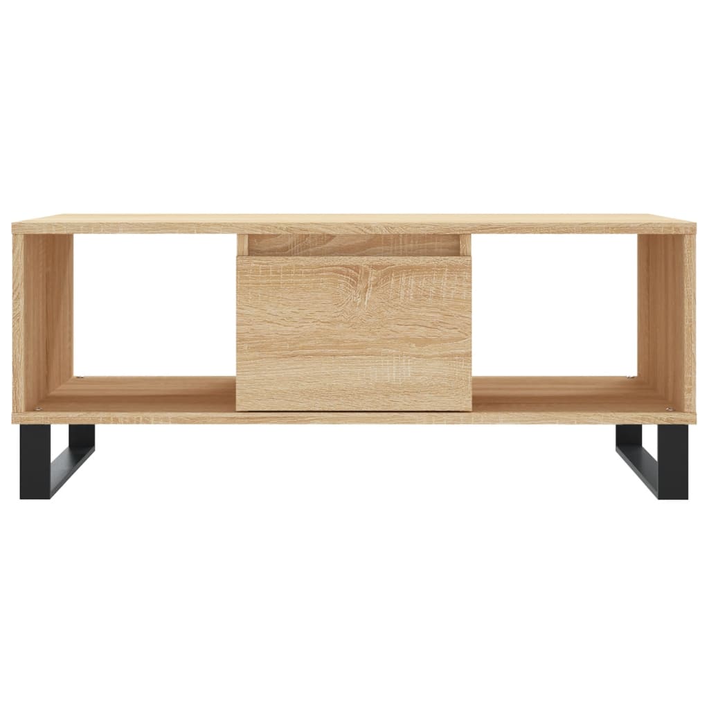 vidaXL Măsuță de cafea, stejar sonoma, 90x50x36,5 cm, lemn compozit