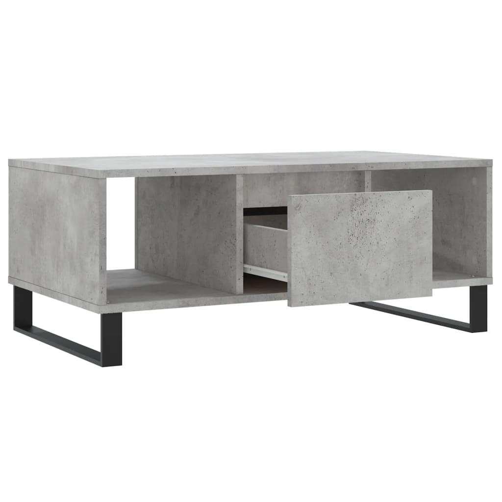 vidaXL Măsuță de cafea, gri beton, 90x50x36,5 cm, lemn compozit vidaXL Măsuță de cafea, gri beton, 90x50x36,5 cm, lemn compozit