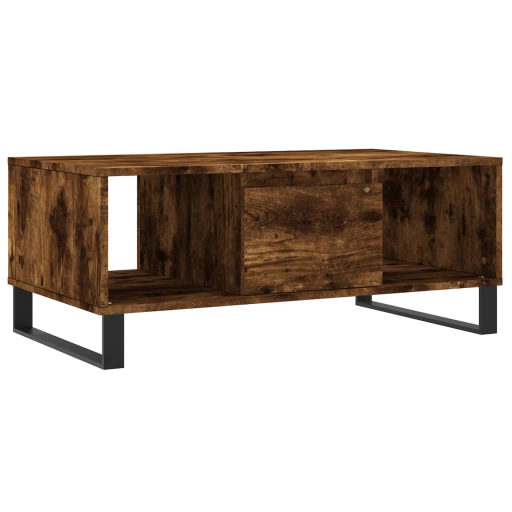 vidaXL Măsuță de cafea, stejar fumuriu, 90x50x36,5 cm, lemn prelucrat vidaXL Măsuță de cafea, stejar fumuriu, 90x50x36,5 cm, lemn prelucrat