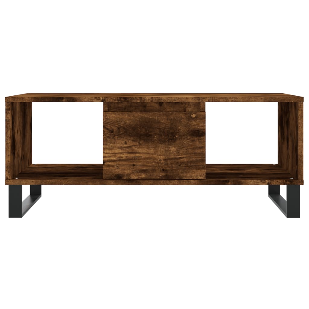 vidaXL Măsuță de cafea, stejar fumuriu, 90x50x36,5 cm, lemn prelucrat vidaXL Măsuță de cafea, stejar fumuriu, 90x50x36,5 cm, lemn prelucrat