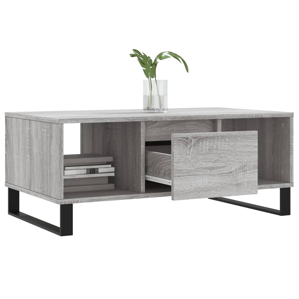 vidaXL Măsuță de cafea, gri sonoma, 90x50x36,5 cm, lemn prelucrat vidaXL Măsuță de cafea, gri sonoma, 90x50x36,5 cm, lemn prelucrat