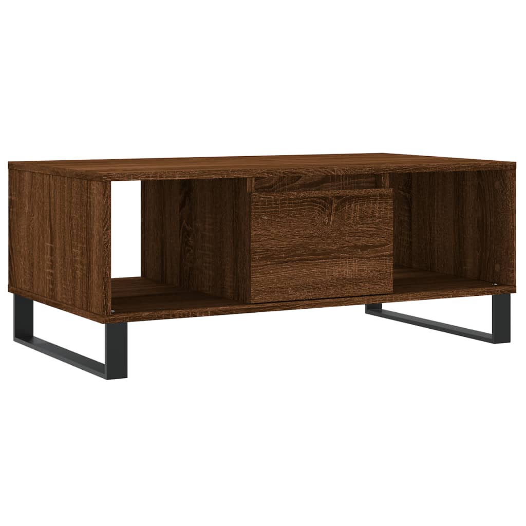 vidaXL Măsuță de cafea, stejar maro, 90x50x36,5 cm, lemn prelucrat vidaXL Măsuță de cafea, stejar maro, 90x50x36,5 cm, lemn prelucrat