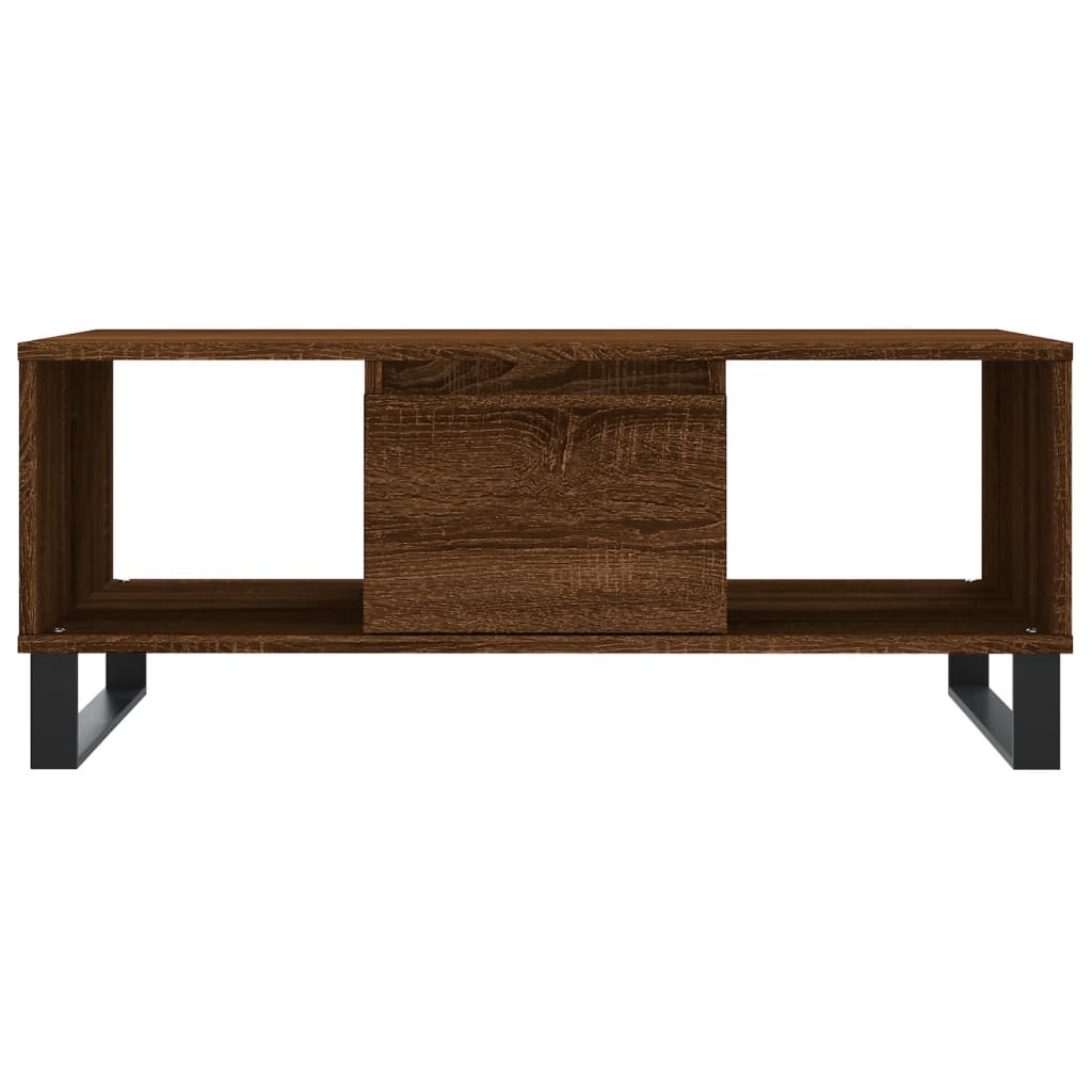 vidaXL Măsuță de cafea, stejar maro, 90x50x36,5 cm, lemn prelucrat vidaXL Măsuță de cafea, stejar maro, 90x50x36,5 cm, lemn prelucrat
