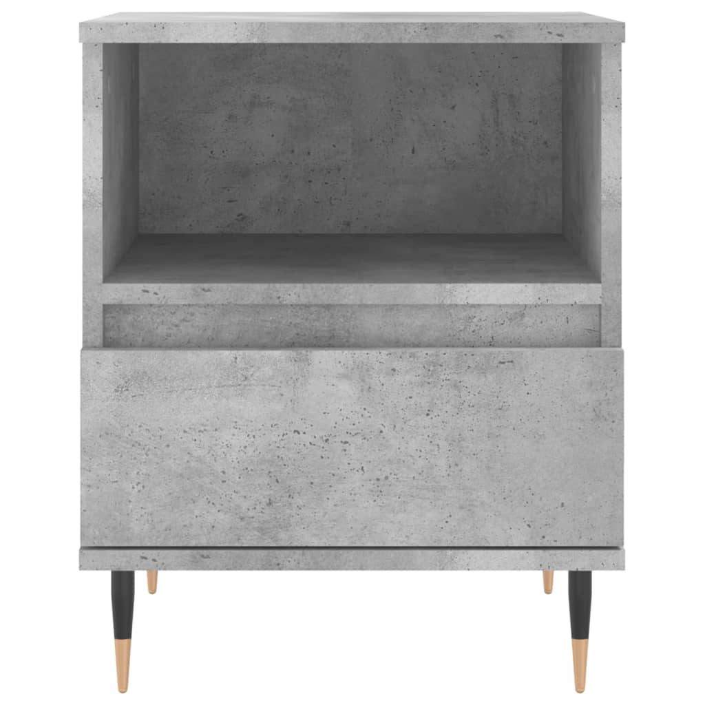 vidaXL Noptieră, gri beton, 40x35x50 cm, lemn compozit