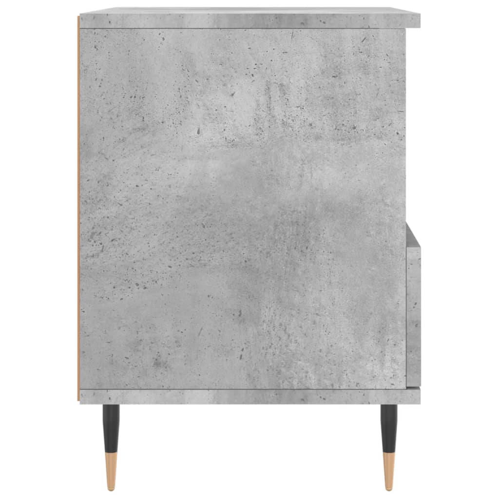 vidaXL Noptieră, gri beton, 40x35x50 cm, lemn compozit
