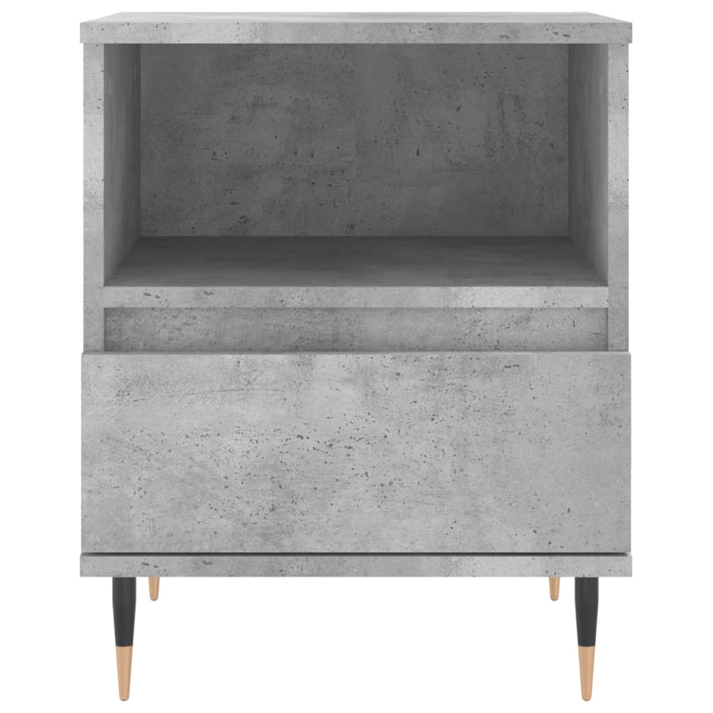 vidaXL Noptiere, 2 buc., gri beton, 40x35x50 cm, lemn compozit