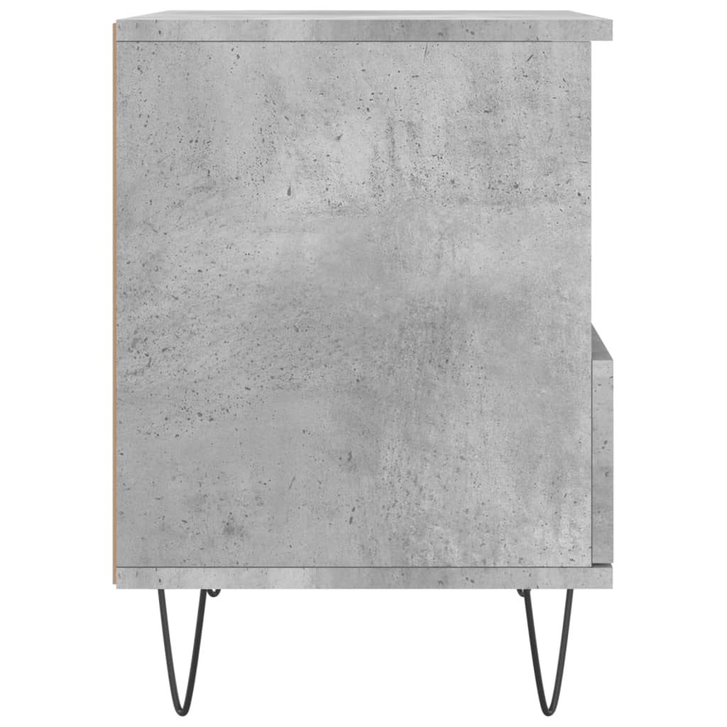 vidaXL Noptieră, gri beton, 40x35x50 cm, lemn compozit