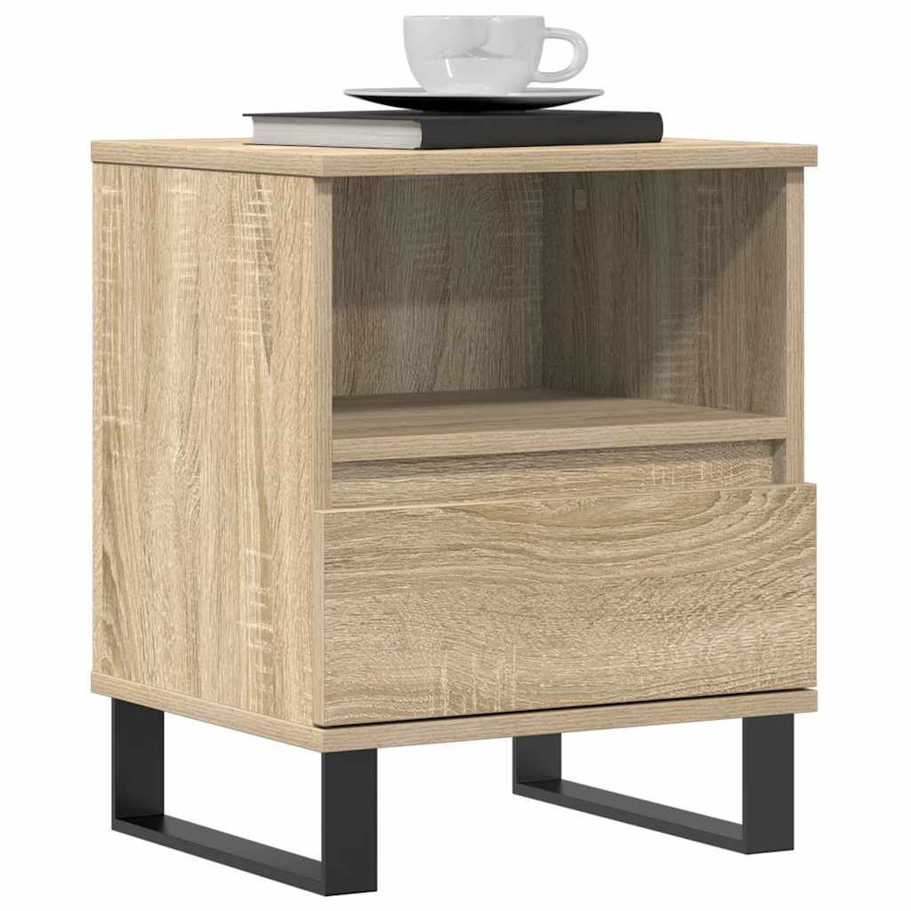 vidaXL Noptiere, 2 buc., stejar sonoma, 40x35x50 cm, lemn compozit vidaXL Noptiere, 2 buc., stejar sonoma, 40x35x50 cm, lemn compozit