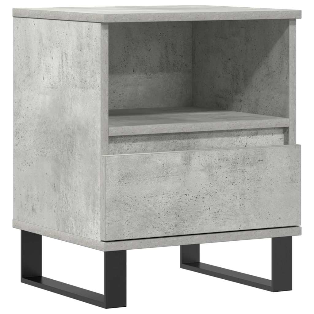 vidaXL Noptieră, gri beton, 40x35x50 cm, lemn compozit