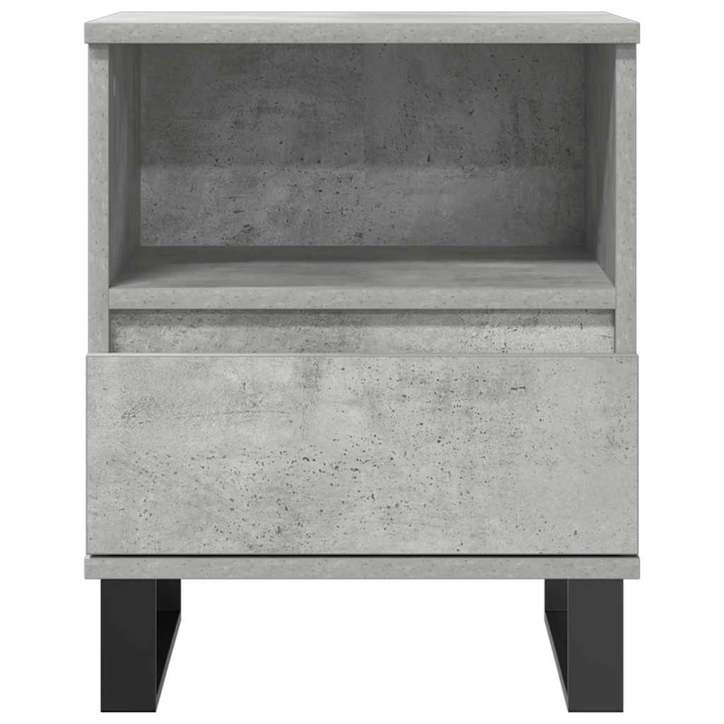 vidaXL Noptieră, gri beton, 40x35x50 cm, lemn compozit